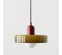 Lampe suspendue en verre vert de ferme moderne, grande lampe suspendue vintage, maison contemporaine, lustre nordique côtier, lampe suspendue pour cuisine, îlot, chambre à coucher, couloir, couloir
