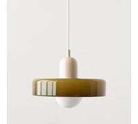 Lampe suspendue en verre vert de ferme moderne, grande lampe suspendue vintage, maison contemporaine, lustre nordique côtier, lampe suspendue pour cuisine, îlot, chambre à coucher, couloir, couloir