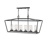 Lampe Suspendue Extérieure Réglable IP44 Noire E14 Vintage B: 101,6 Cm Luminaire