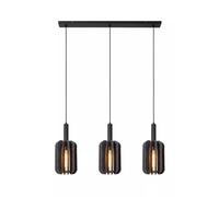 Lampe Suspendue Felt à Manger Gris 3-flammig L: 98 CM E27 Pendelleuchte Salon