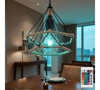 Lampe Suspendue Globo, Lampe de Séjour LED, Dimmable, RGB, 150 cm