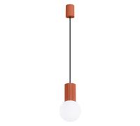 Lampe suspendue HALO 1, rouge ocre