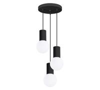 Lampe suspendue HALO 3P noire