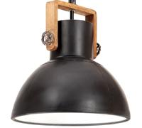 Hanglamp industrieel rond 25 W E27 19 cm zwart320537