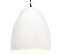 Vidaxl Lampe Suspendue Industrielle 25 W Blanc Rond 42 Cm E27 Blanc