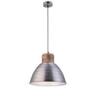 Lampe suspendue industrielle en bois pour salon LeuchtenDirekt