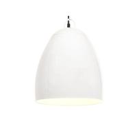 Vidaxl Lampe Suspendue Industrielle 25 W Blanc Rond 42 Cm E27 Blanc