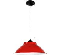 Lampe Suspendue Industrielle Moderne en métal, Style Vintage, Style campagnard, avec Couvercle Simple, culot E26/E27, Style rétro, Style Ferme, Abat-Jour en Fer, éclairage Suspendu, plafonnier