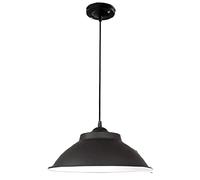 Lampe Suspendue Industrielle Style Ferme, Abat-Jour de Plafond, Style Vintage, en métal - Plafonnier Moderne décoratif pour la Maison, Compatible avec la Cuisine et la Salle à Manger - Culot E27
