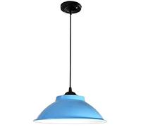 Lampe Suspendue Industrielle Style Ferme, Abat-Jour de Plafond, Style Vintage, en métal - Plafonnier Moderne décoratif pour la Maison, Compatible avec la Cuisine et la Salle à Manger - Culot E27