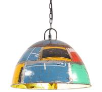 Vidaxl Lampe Suspendue Industrielle Vintage 25w Multicolore Rond 31 Cm Multicolore