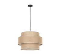 Lampe Suspendue Jute Rond Ø 50 CM H : Max. 110 Réglable 3x E27 Boho Suspensions