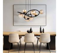 Lampe Suspendue Lampe À Pendre Lampe De Table En Verre Boule Amber LED H 120Cm