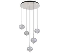 Lampe suspendue lampe de salle à manger suspension boules LED clair CCT métal chromé