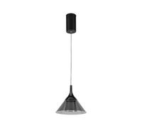 Lampe suspendue lampe de salon lampe de table à manger LED noir H 130 cm