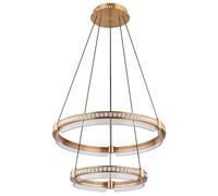 Lampe suspendue lampe de table à manger dimmable télécommande or lumière du jour LED