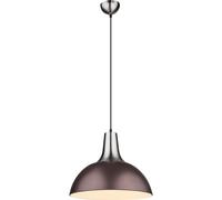 Lampe suspendue lampe de table à manger lampe à suspension en bronze lampe de cuisine de salon, métal nickel mat, 1x E27, DxH 38x120 cm