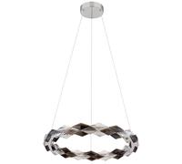 Lampe suspendue lampe de table à manger lampe à suspension lampe de salon en cristal fumée claire H 130cm
