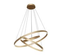 Lampe suspendue lampe de table à manger suspension anneaux LED réglable en laiton H 120 cm