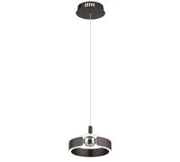Lampe suspendue lampe de table à manger verre cristal bronze brossé LED H 125cm