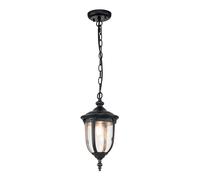 Lampe suspendue lampe d'extérieur lampe de patio aluminium bronze verre clair suspension