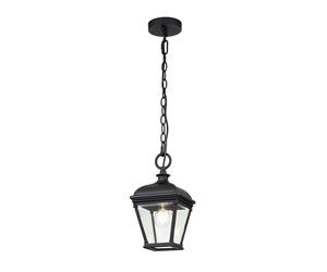 Lampe suspendue lampe d'extérieur plafonnier lampe suspendue entrée verre noir E27