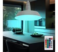 Lampe suspendue Lampe pendule Eclairage Télécommande en kit comprenant des ampoules LED RVB