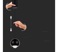 Lampe suspendue LED 3000K sphère noire V-TAC VT-7508-10341