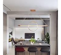 Lampe suspendue LED 56W Table à manger Lampe à suspension dimmable avec télécommande Lampe à suspension réglable en hauteur Créativité Lampe suspendue Chic Salle à manger Étude Salon Bar Island