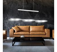 28,8 watts LED suspension salle à manger aluminium verre réglable Eglo 91078 Felitto