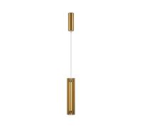 Lampe Suspendue LED En Aluminium Et Verre Ø 8,1 Cm En Laiton Doré Étroit