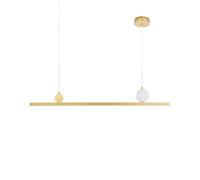 Lampe Suspendue LED en Métal Pendante Géométrique Dorée Alwand [EEK: F]