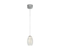 Lampe Suspendue LED En Verre Ø 11,5 Cm H: Max. 1,2 M Réglable 3000 K