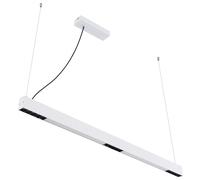 Lampe suspendue LED lampe de salle à manger lampe de salon lumière du jour dimmable RGB télécommande à changement de couleur CCT, LED 34W 1300lm 3000-6000K blanc chaud-blanc froid, L 119 cm