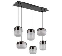 Lampe suspendue LED plafonnier salle à manger lumière cristaux de graphite