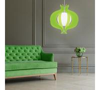 Suspension design salle à manger cuisine suspension boule de verre vert dans un ensemble comprenant des ampoules LED