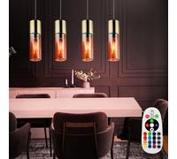 Lampe Suspendue LED RGB À Changement De Couleur En Laiton DIMMABLE