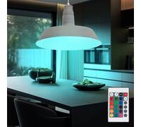 Lampe Suspendue LED RVB RGB Dimmable Pour Salle à Manger Salon E27 1x Taupe