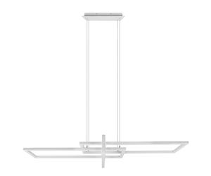 Lampe suspendue LED table à manger lampe suspendue dimmable salon plafonnier LED moderne salle à manger, avec interrupteur variateur en blanc, 1x 34W LED 4400lm 4000K, LxH 110 x 150 cm