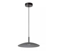Lampe Suspendue LED Verre Manger Gris Fumée Ø40 CM Industriel Pendelleuchte Rond