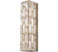 Lampe suspendue linéaire moderne, décoration de la maison moderne, applique murale LED à intensité variable, 10W, applique murale en cristal, barre de télécommande, lampe murale chromée pour salle de