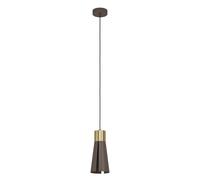 Lampe Suspendue Losélomes Mokkafarben, Laiton Brossé H: 110 : 13,5cm Dimmable