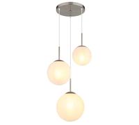 Lampe Suspendue Lumière pour Salle à Manger Luminaire Perles 3-Flammig Albâtre
