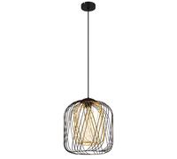Lampe suspendue luminaire plafonnier lampe de salle à manger métal noir D 35 cm