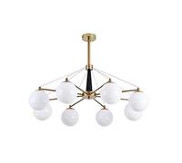 Lampe Suspendue, luminaire Suspendu, Lustre, plafonnier, Finitions peintes, métal, Verre, Salon, Lustre en Verre à LED, éclairage Industriel, Restaurant, Lampe Haricot Magique, Lampe de Chambre, îlot