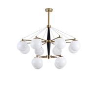 Lampe Suspendue, luminaire Suspendu, Lustre, plafonnier, Finitions peintes, métal, Verre, Salon, Lustre en Verre à LED, éclairage Industriel, Restaurant, Lampe Haricot Magique, Lampe de Chambre, îlot