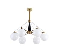 Lampe Suspendue, luminaire Suspendu, Lustre, plafonnier, Finitions peintes, métal, Verre, Salon, Lustre en Verre à LED, éclairage Industriel, Restaurant, Lampe Haricot Magique, Lampe de Chambre, îlot