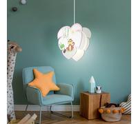 Lampe Suspendue Lustre Bois Lumières de Chambre Enfant Singes Fille Animal E27