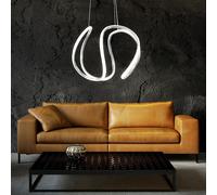 Lampe Suspendue Lustre de Chambre 1-flammig Intensité Variable Gris LED H 150 CM