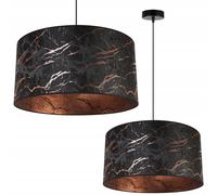 LAMPE SUSPENDUE, LUSTRE DE PLAFOND, ABAT-JOUR EN MARBRE